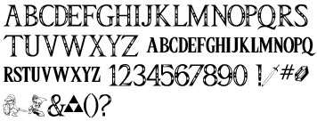 legend of zelda alphabet font